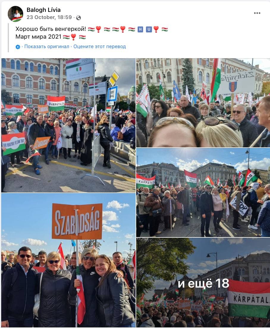 Угорців Закарпаття возять для масовки на мітинги Орбана, фото - Віталій Глагола