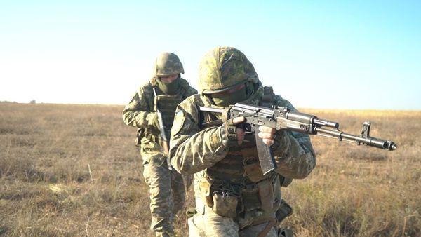 Обучение пограничников на Донбассе. Фото: штаб ООС