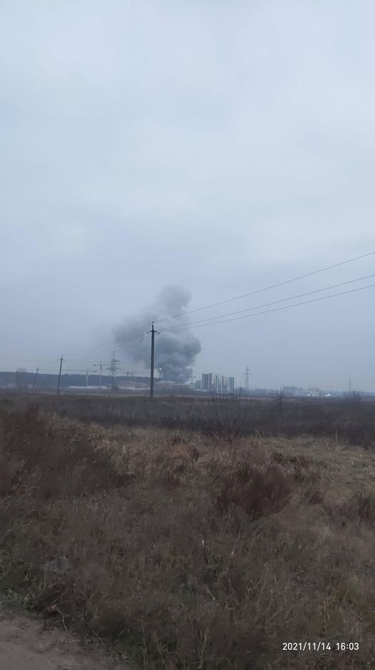 Пожар в Ирпене. Фото: соцсети