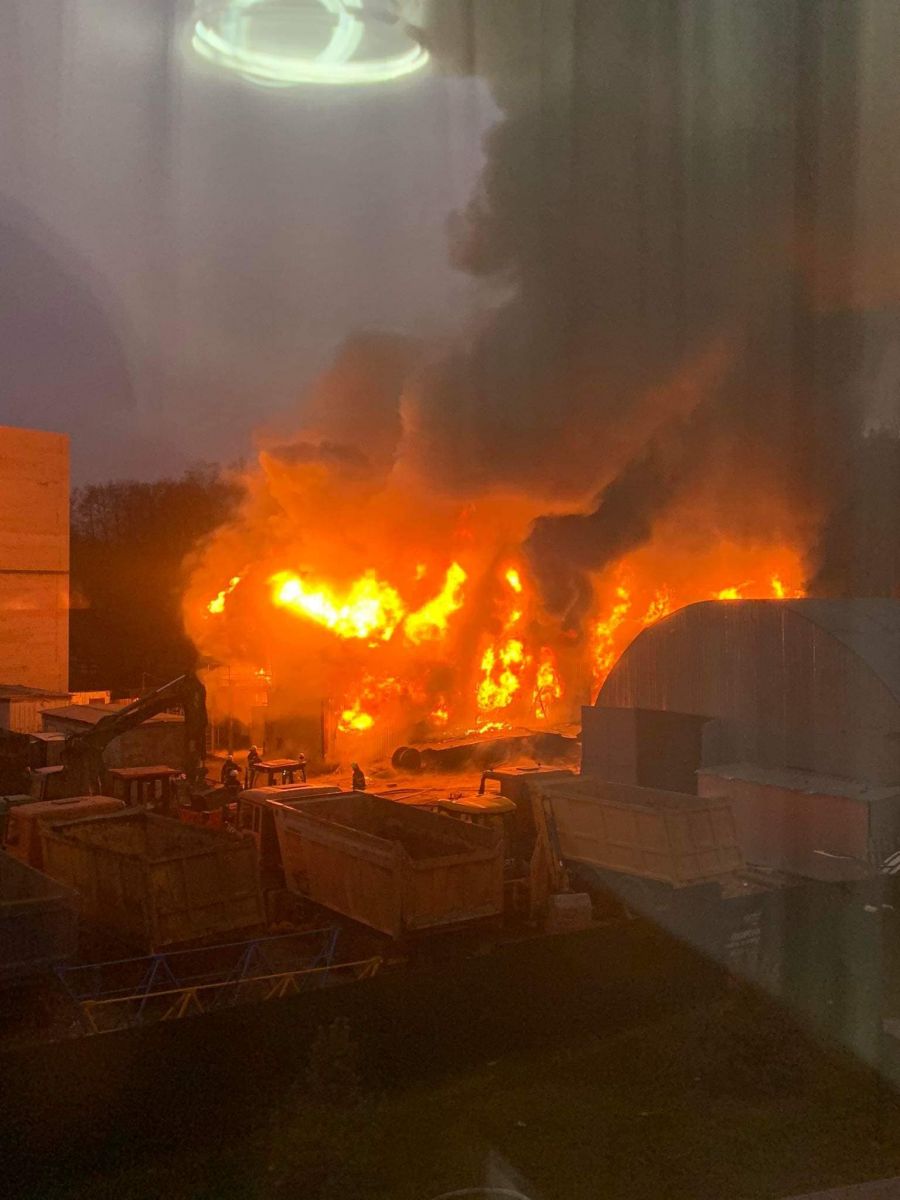 Пожежа в Ірпені. Фото: соцмережі