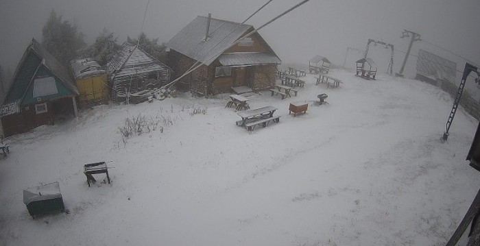 Сніг у Тростяні, скріншот відео