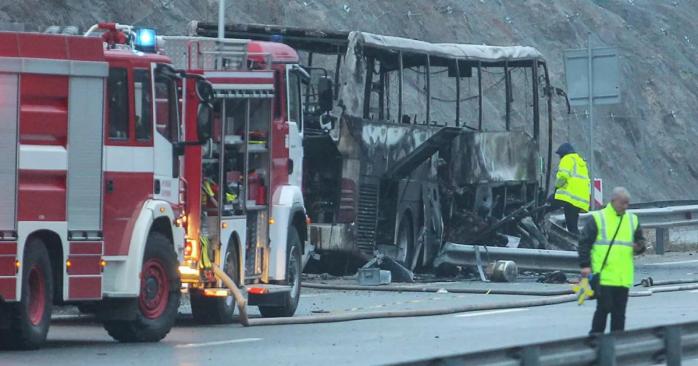 Последствия автокатастрофы с автобусом в Болгарии, фото: РИА «Новости»