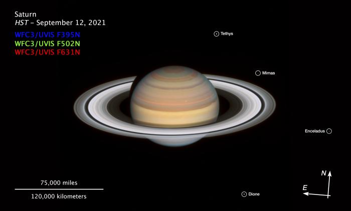 Сатурн, фото: NASA