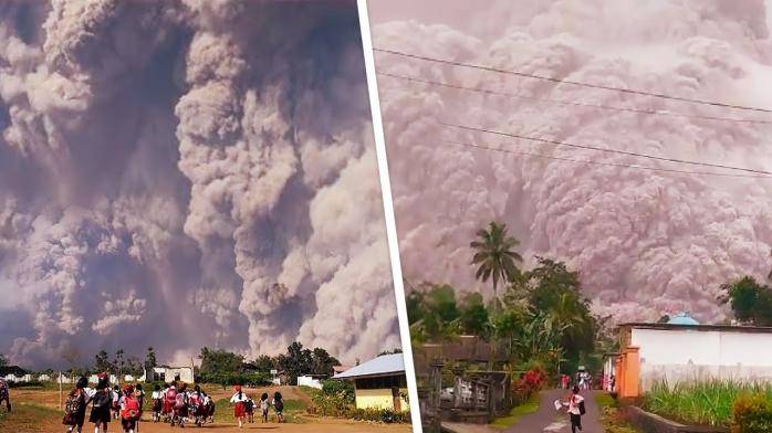 Извержение вулкана. Фото: ABC News