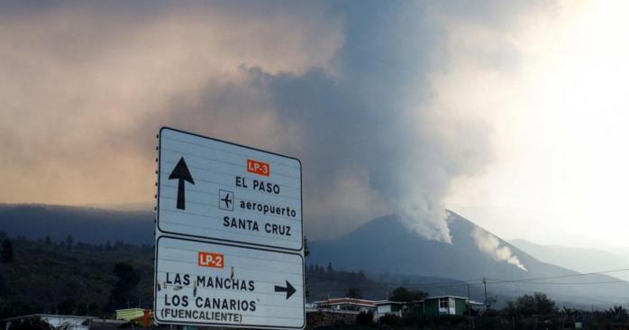 Триває виверження вулкана на острові Ла-Пальма, фото: Reuters