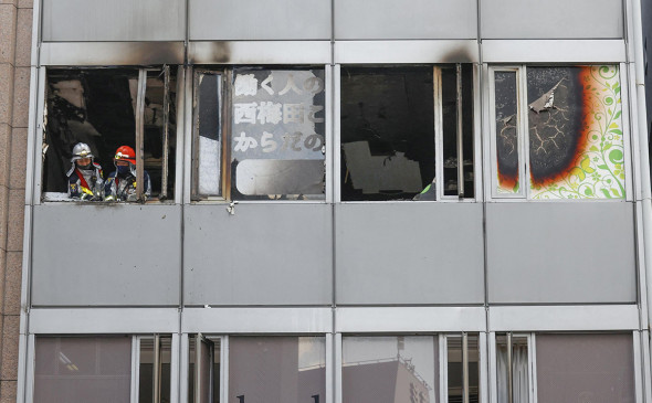 Пожар в психиатрической клинике Осаки, фото - Reuters