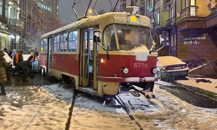 Снегопад в Киеве – какая ситуация на дорогах. Фото: Телеграм