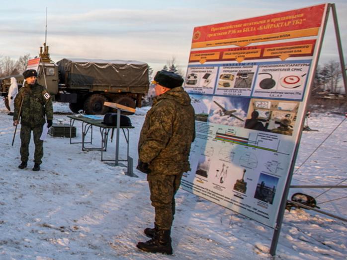 Російську армію біля кордону України навчають протидіяти “байрактарам” (ФОТО)