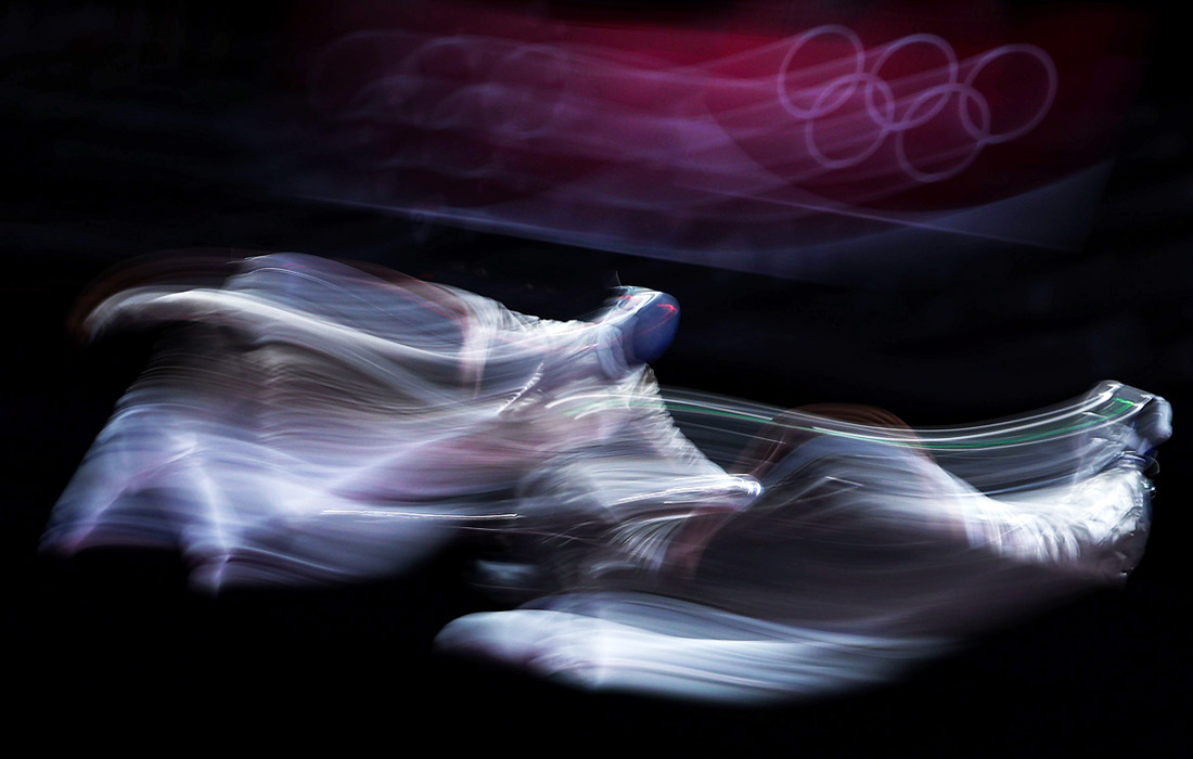 Соревнования по фехтованию на летней Олимпиаде. Фото: Patrick Smith/Getty Images