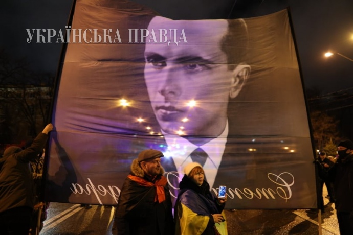 Факельное шествие в Киеве. Фото: Дмитрий Ларин, Дмитрий Хилюк