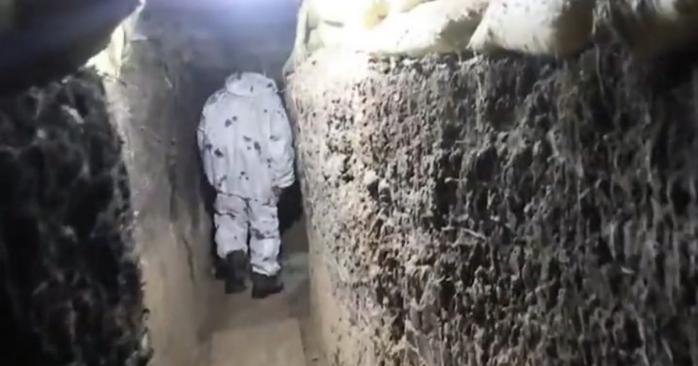 В підземеллях російсько-українського фронту, скріншот відео
