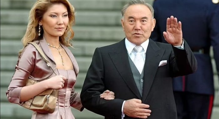 Алия Назарбаева и Нурсултан Назарбаев в 2004 году, фото: Daily Mail