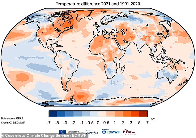 Изменения климата. Инфографика: Daily Mail