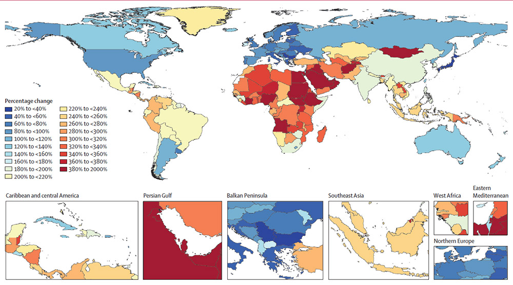 Карта: Nichols et al./ The Lancet Public Health
