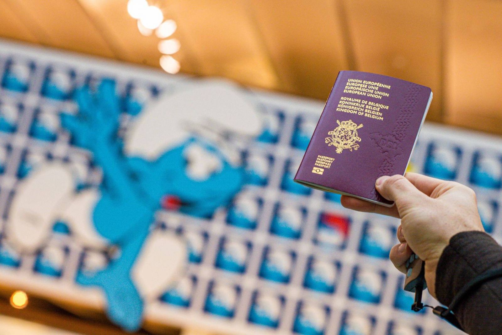 Бельгійські паспорти з малюнками із коміксів. Фото: BELGA