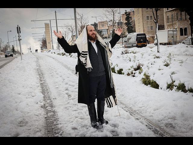 Єрусалим накрила снігова буря. Фото: Newsru.co