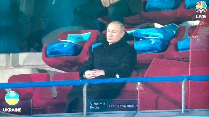 Путин «уснул» во время выхода украинской сборной на Олимпиаде — курьезное видео