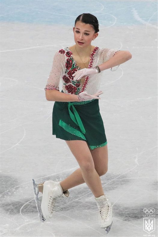 16-річна українська фігуристка ефектно дебютувала у Пекіні під “Щедрик”, фото - НОК