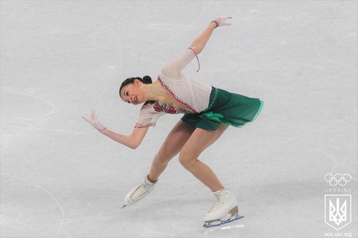 16-летняя украинская фигуристка эффектно дебютировала в Пекине под «Щедрик», фото - НОК