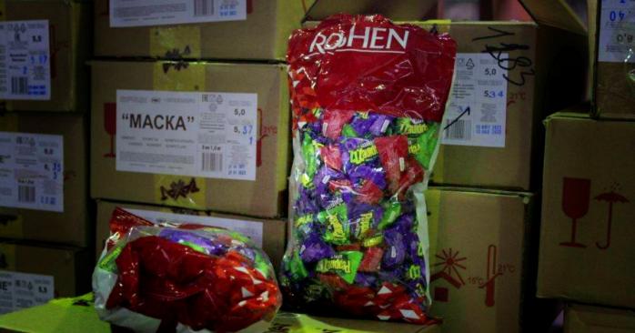 До Росії не пропустили партію цукерок «Рошен» із Казахстану, фото: Федеральна митна служба РФ
