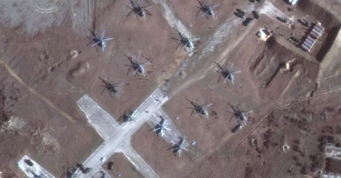 Спутниковый снимок российских войск, фото: BuzzFeed