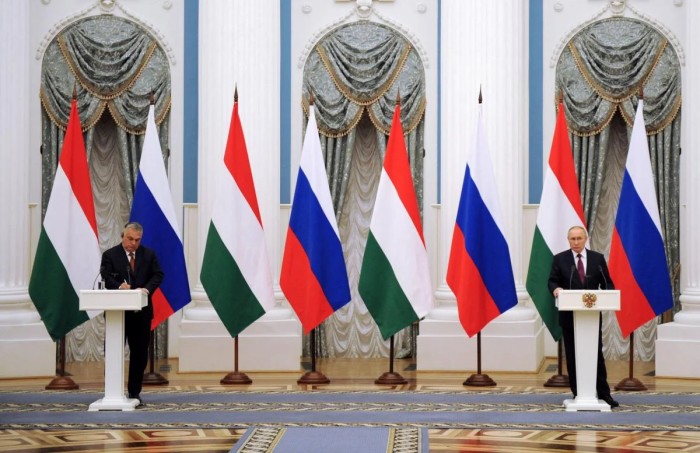Віктор Орбан та Володимир Путін, фото: Reuters