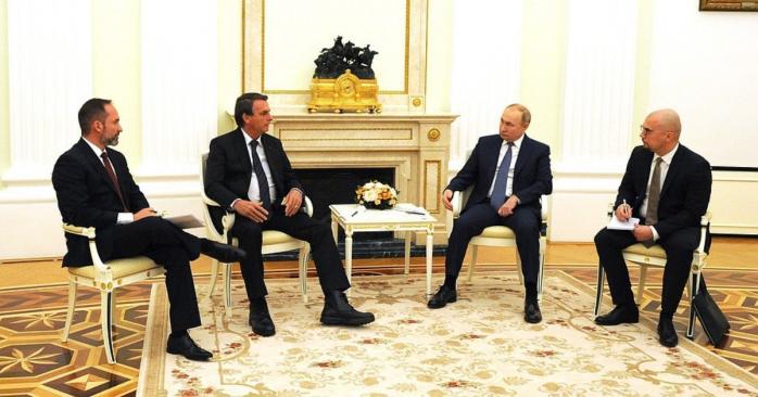 Під час зустрічі Володимира Путіна та Жаїра Болонсару, фото: kremlin.ru
