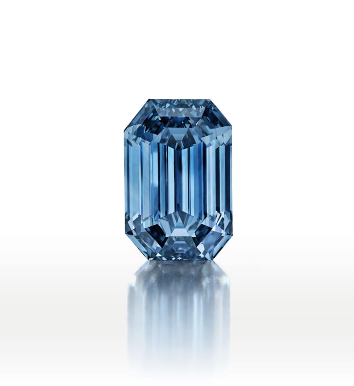 Діамант The De Beers Cullinan Blue. Фото: Sotheby's/De Beers/Diacore