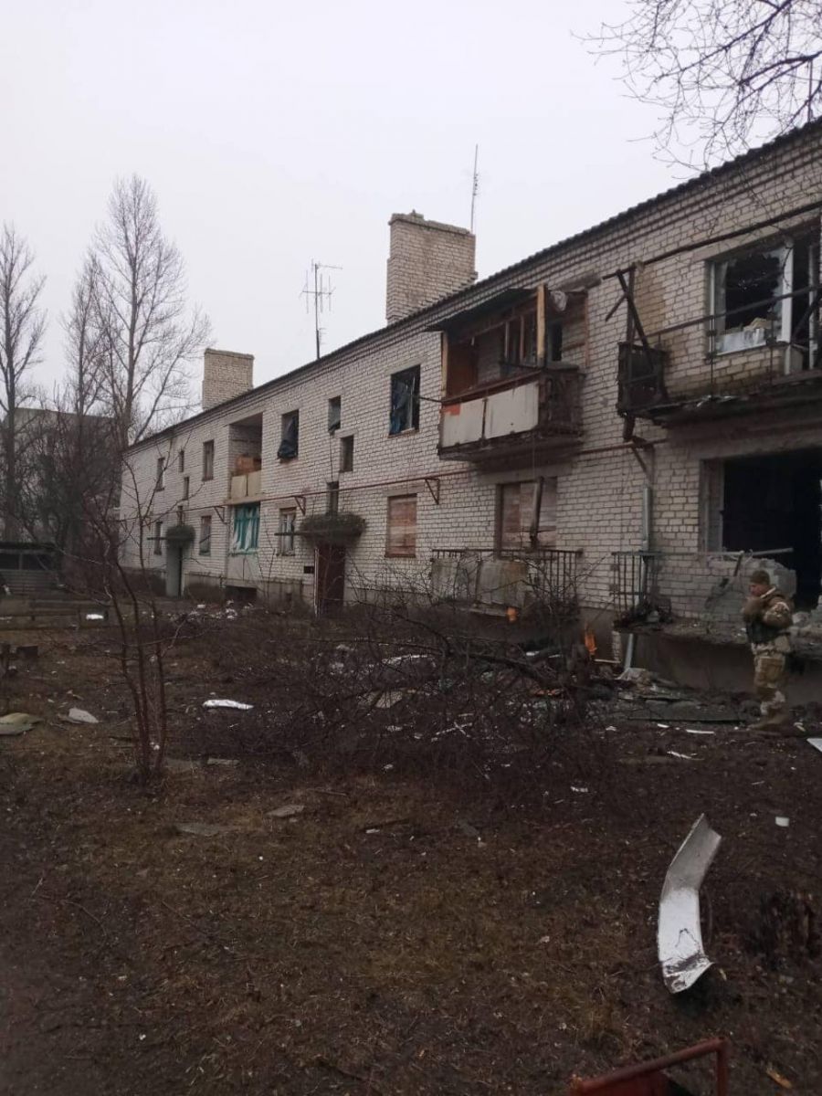 Разрушение в Трехизбенке. Фото: Сергей Гайдай в Facebook