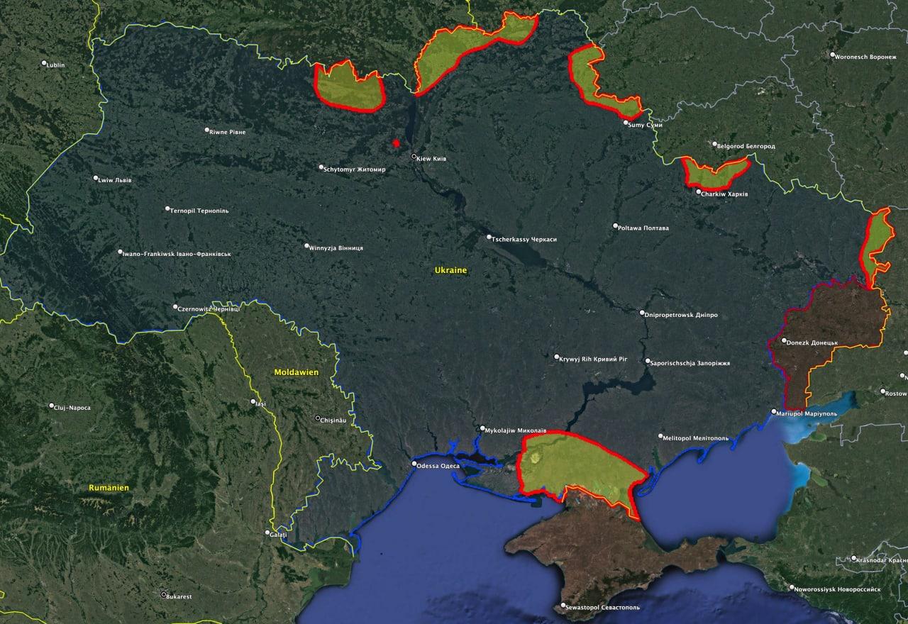 Карта боев. Фото: Facebook