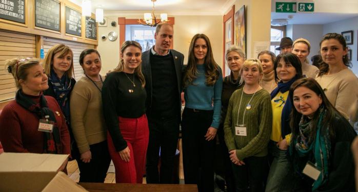 Кейт Миддлтон и принц Уильям поддержали украинских волонтеров в Лондоне