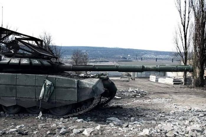 Уничтожен танк РФ. Фото: Генштаб ВСУ