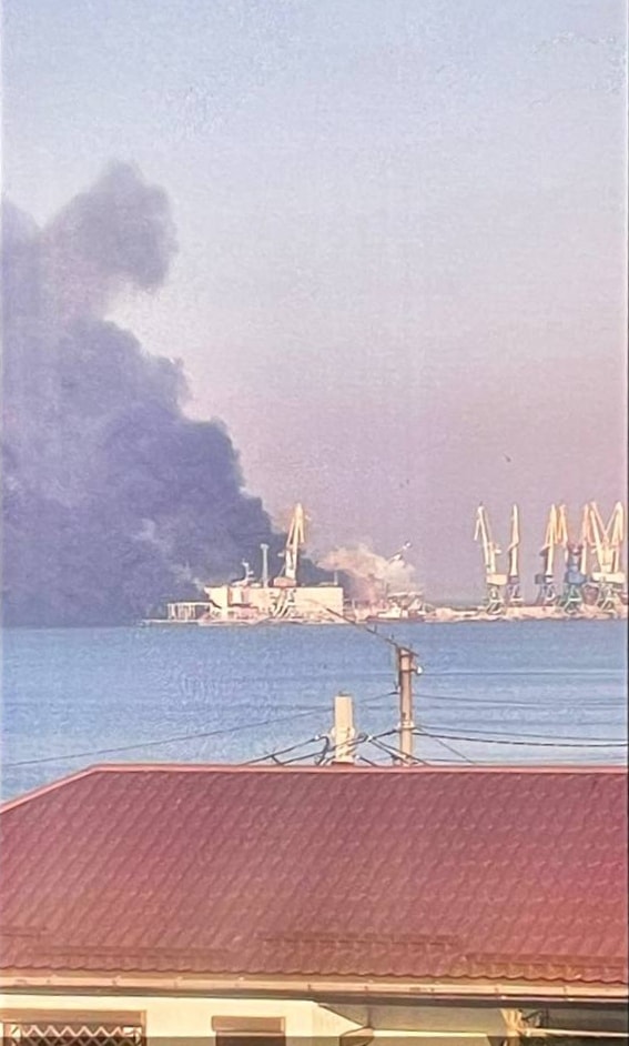 ЗСУ знищили великий десантний корабель рф. Фото: ВМС ЗСУ