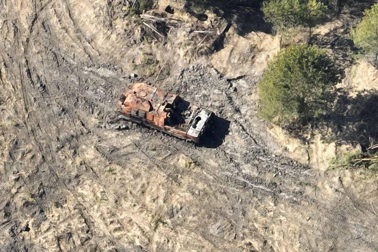 Знищена ворожа техніка. Фото: Національна гвардія України