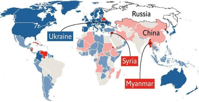 Які країни стали на бік рф, назвав The Economist