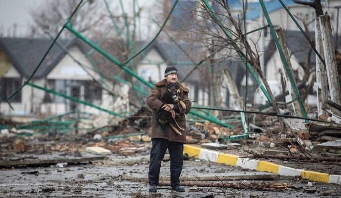 Как выглядит Бородянка после рашистов, показали из воздуха