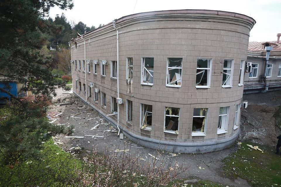 Обстріл санаторію на Хортиці у Запоріжжі, 21 квітня 2022 року
