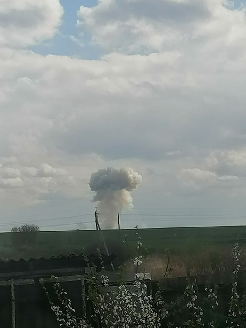 Наслідки вибуху біля Бєлгорода, фото: «Белгородский осведомитель»