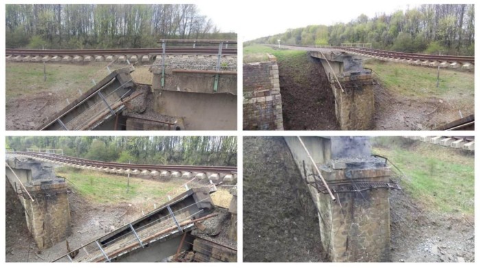 Наслідки падіння залізничного моста у Курську, фото: Роман Старовойт