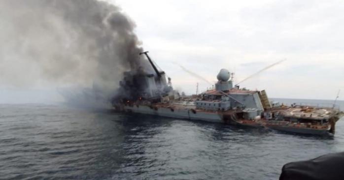 Российский крейсер «Москва» уничтожили украинские военные, фото: OSINTtechnical