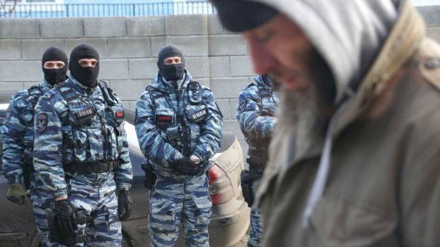 В оккупированном Крыму появились отряды карателей. Фото: bbc