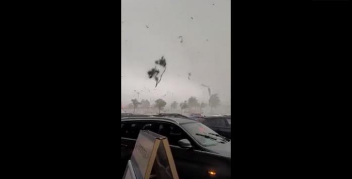 Торнадо в Німеччині, скріншот відео