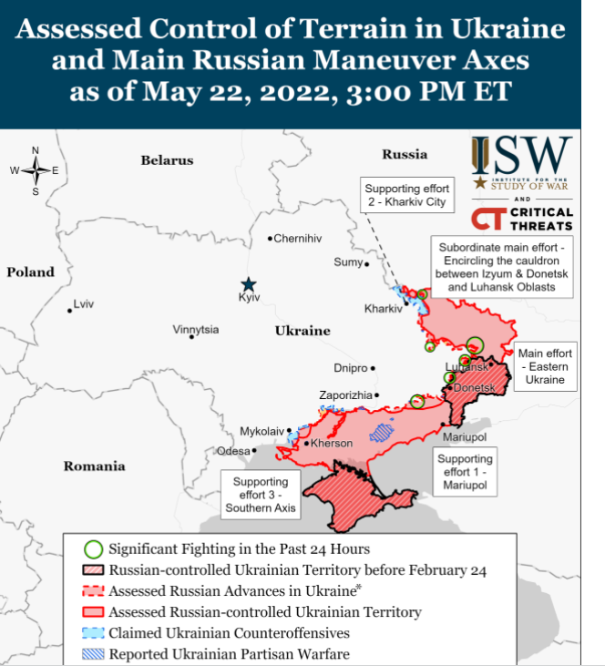 Важкі бої на сході - росіяни намагаються прорвати позиції ЗСУ, карта - Інститут вивчення війни
