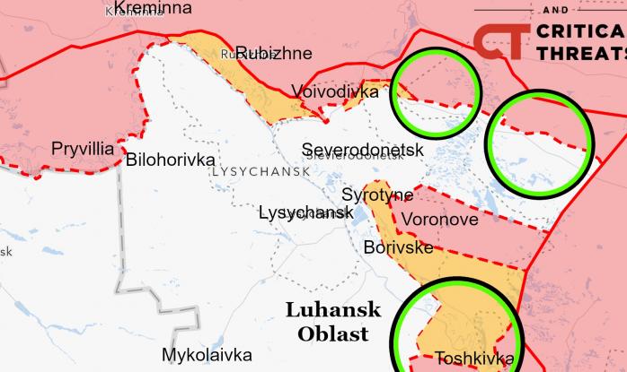 россия планирует наступление на Северодонецк в ближайшие дни – ISW 