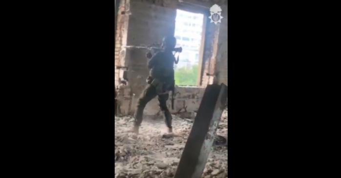 Во время боев за Северодонецк, скриншот видео