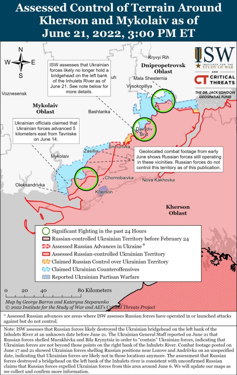 Росіяни атакують околиці Лисичанська найближчого тижня, бої нагадуватимуть Маріуполь, карта - ISW