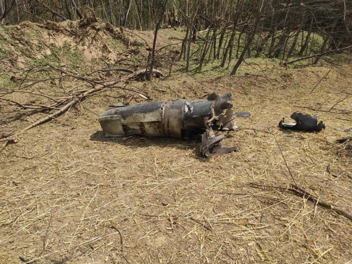 Уламки збитих на Вінниччині російських ракет, фото: Командування повітряних сил ЗСУ
