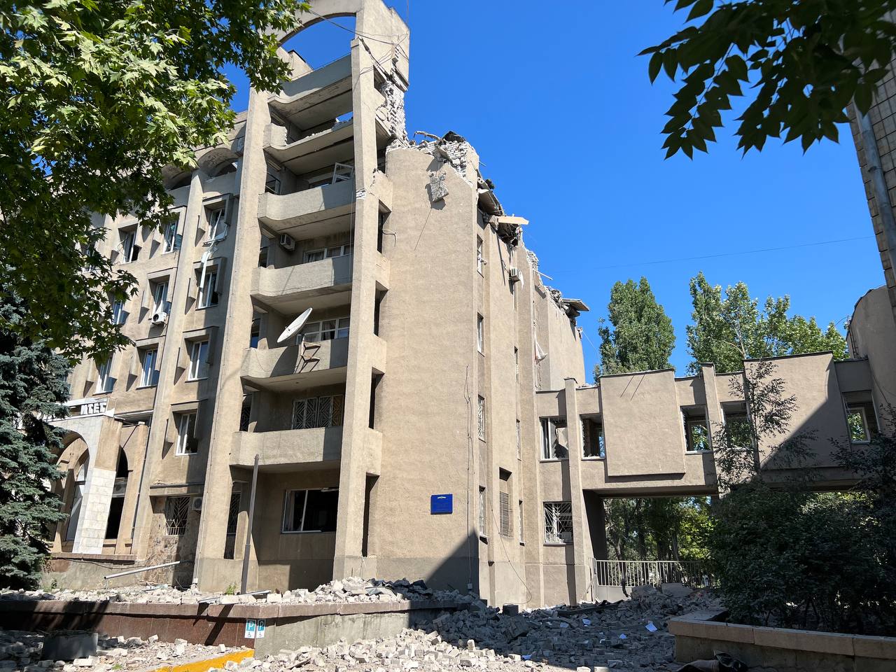 Удар по університету в Миколаєві