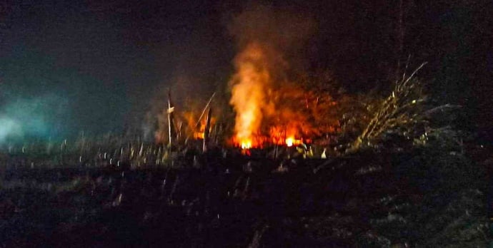 Украинский транспортный самолет разбился в Греции. Фото: УП