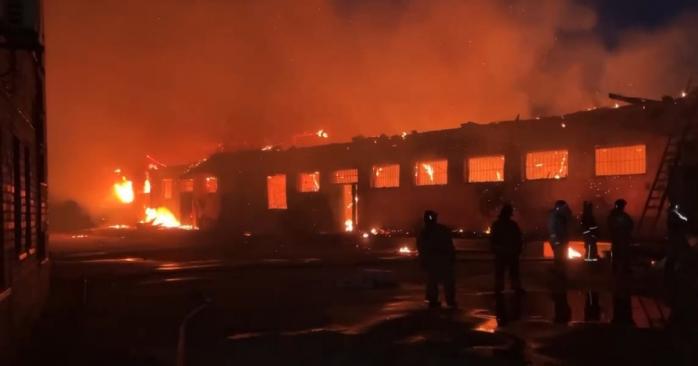 Пожар в Донецке, фото: социальные сети